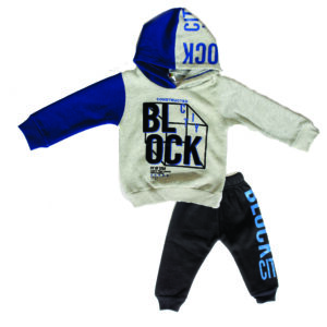 baby and baba winter suit in warm three fleece materia